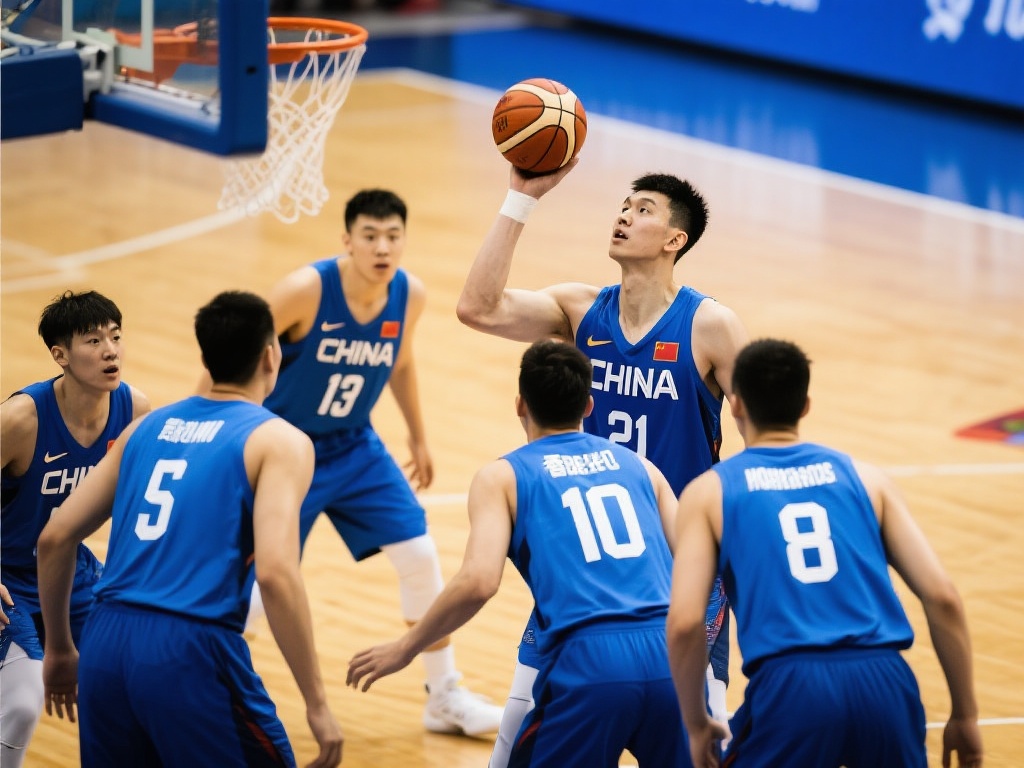 中国篮球蓝队作为中国男子篮球队的一部分，